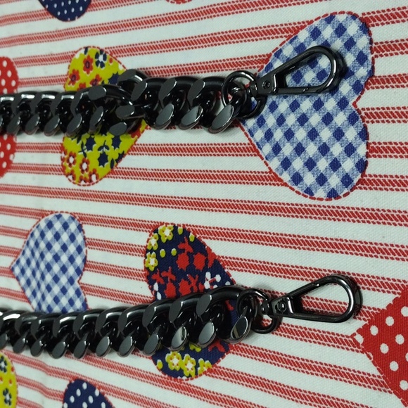 Glossy Black Chain Purse Strap 41" Long x 3/4" Wide #GBS-1 - Picture 5 of 7